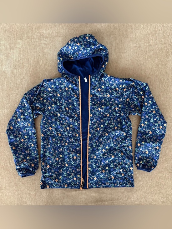 Columbia Other - Columbia Kids Pixel Grabber Reversible  Hooded Jacket Blue Floral - Size L